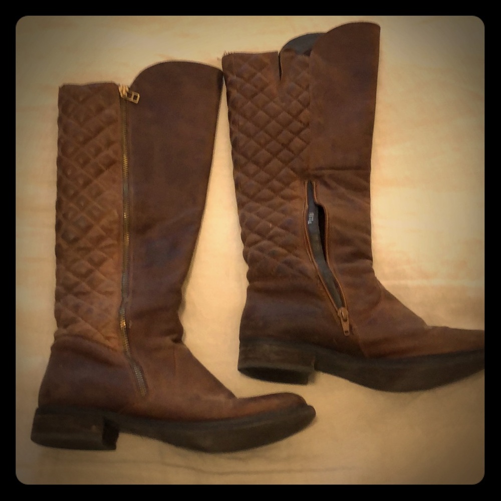 Knee high leather boots